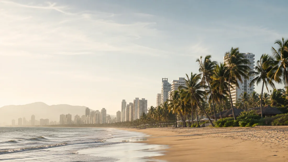 Beach and palms in Da Nang